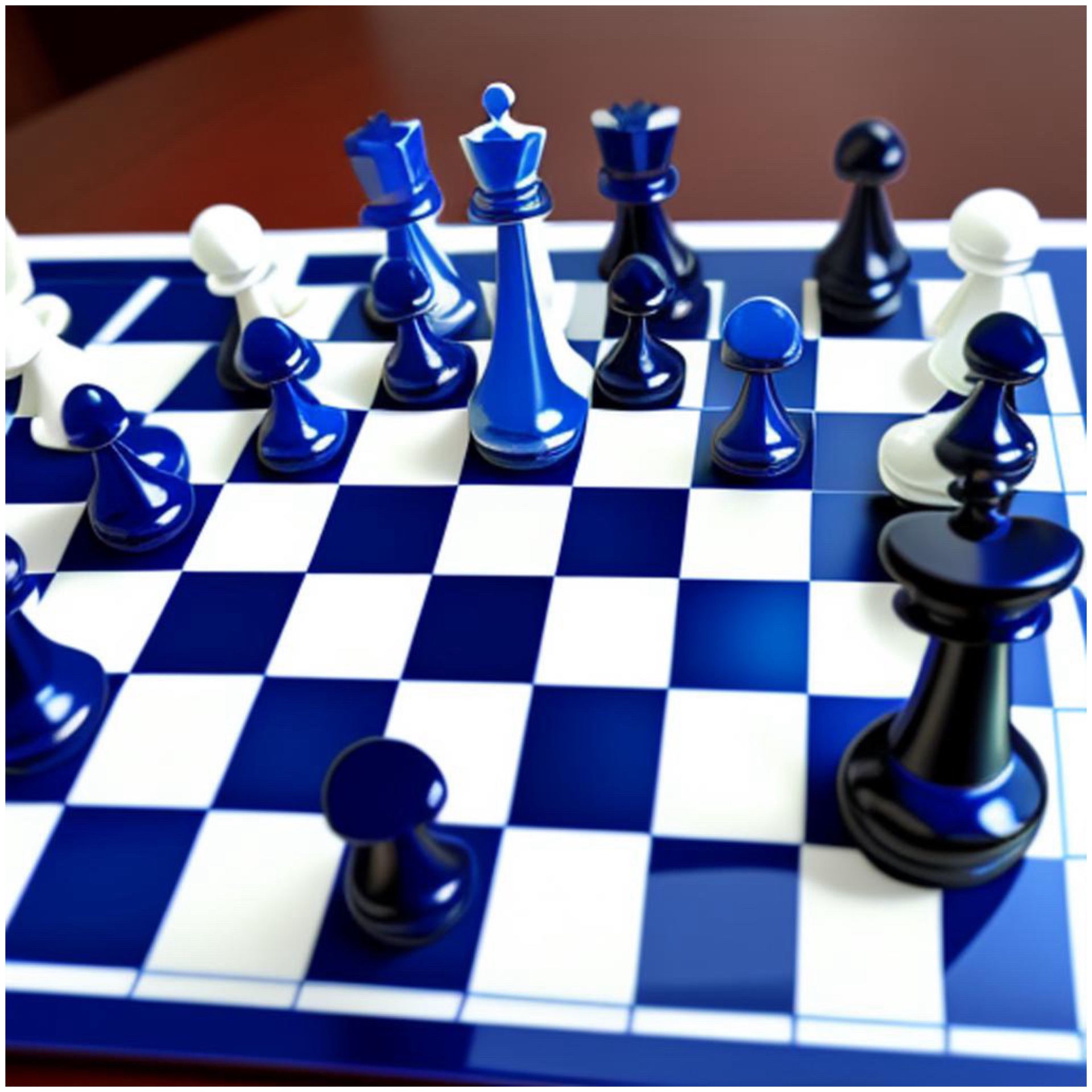 Royal Blue & White Classic Board