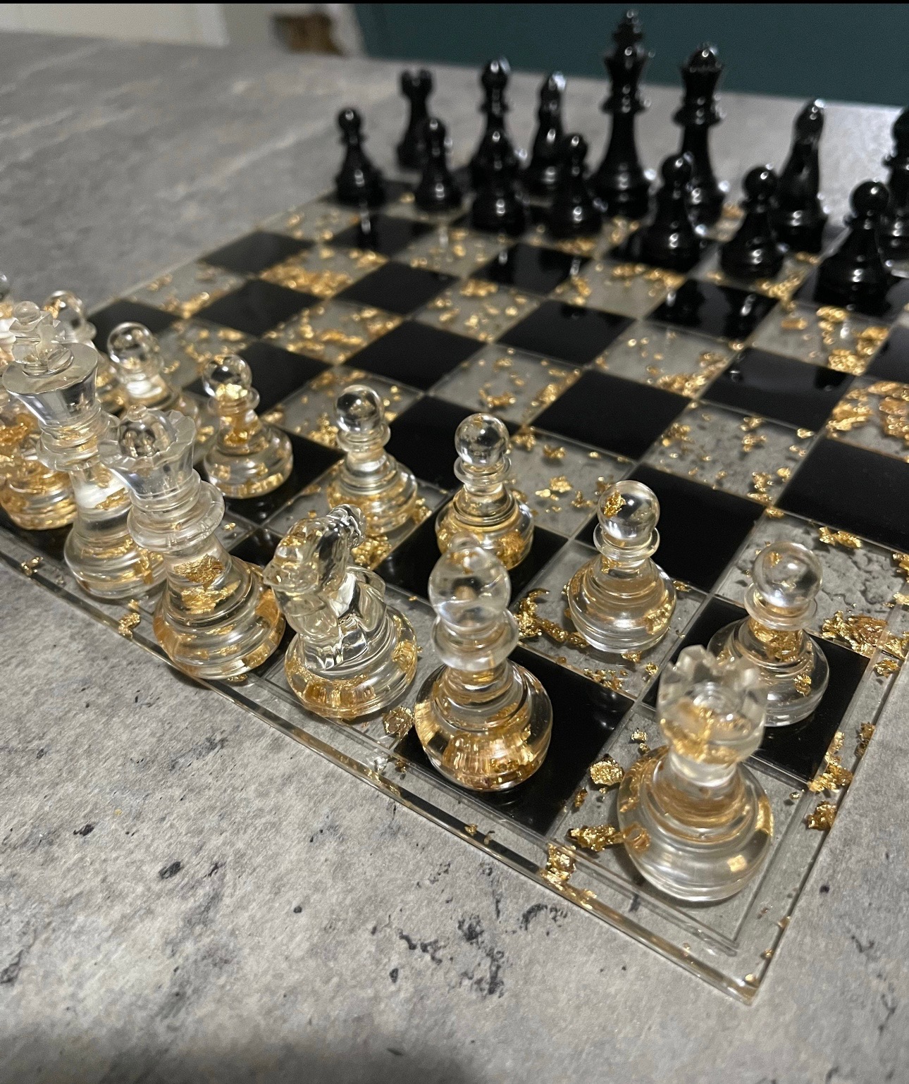 Crystal Clear Gold Flake Board